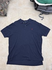 Polo Ralph Lauren Navy Blue XL Men's Short Sleeve Polo Shirt Embroidered Logo