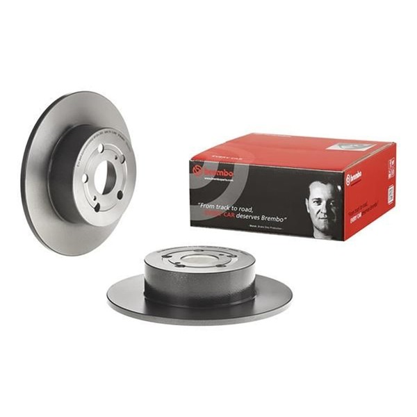 2X Brembo Bremsscheiben 271Mm Voll Hinten Passend FÜR Toyota Avensis-image