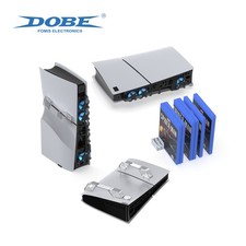 RGB Host Cooling Fan for PS5 Slim Game Console External Cooler 3-piece set