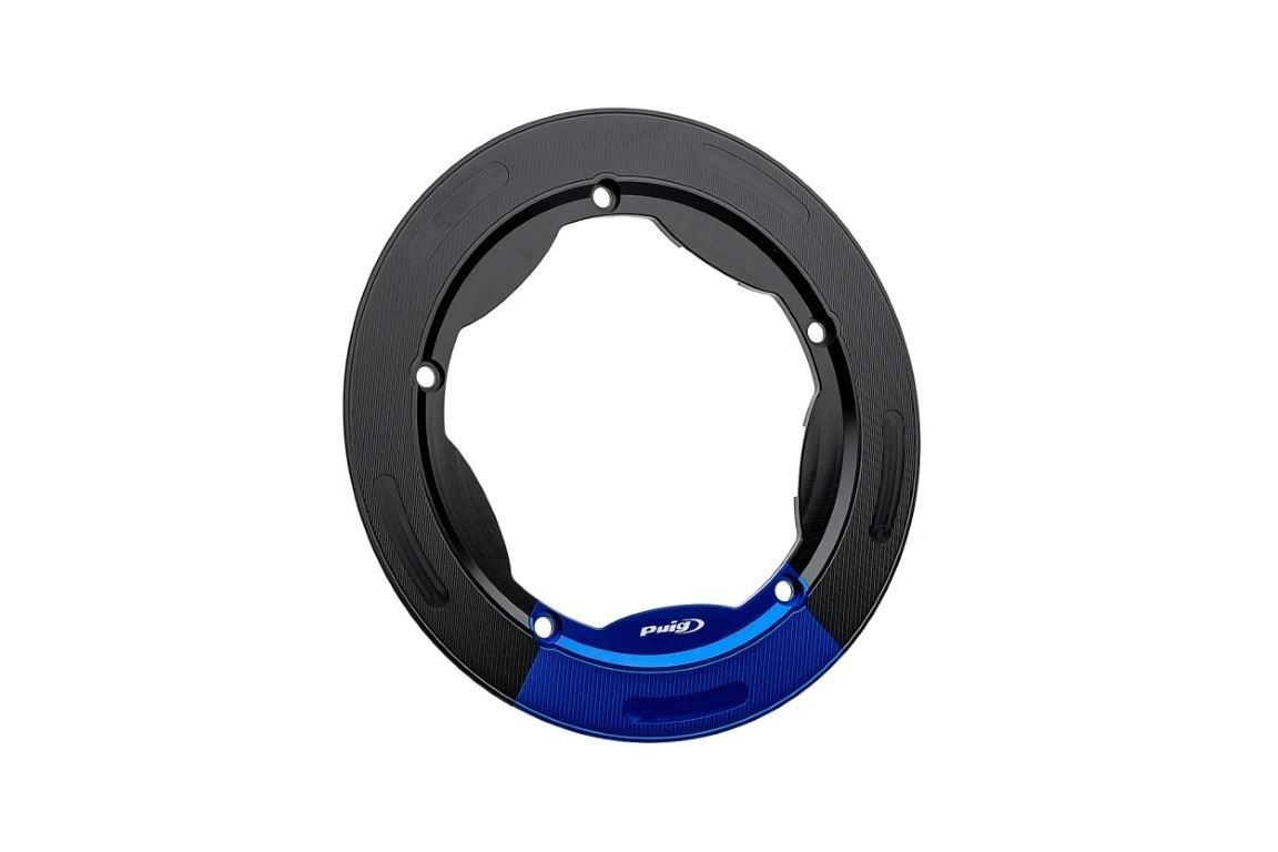 Puig Blue Shaft Ring Trim - 2 Piece Kit Yamaha TMAX 530 DX 2017-2019