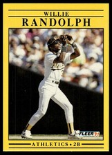 1991 Fleer #22 Willie Randolph Athletics