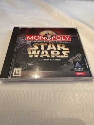 Monopoly Star Wars PC CD-Rom 1997 Windows classic Sci-fi adventure board game