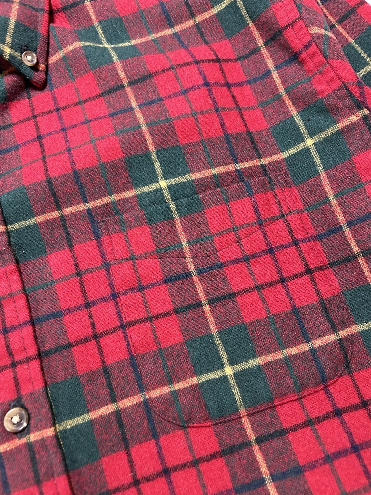 Pendleton Plaid Fireside 100% Wool Button Down Fl… - image 6