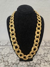 Vintage Napier Gold Tone Chain Link Necklace Signed