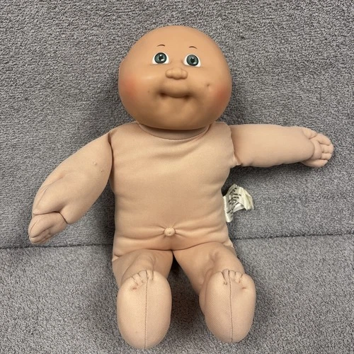 Cabbage Patch Kid Preemie Doll 1978/1982 Baby Bald Green Eyes 14”