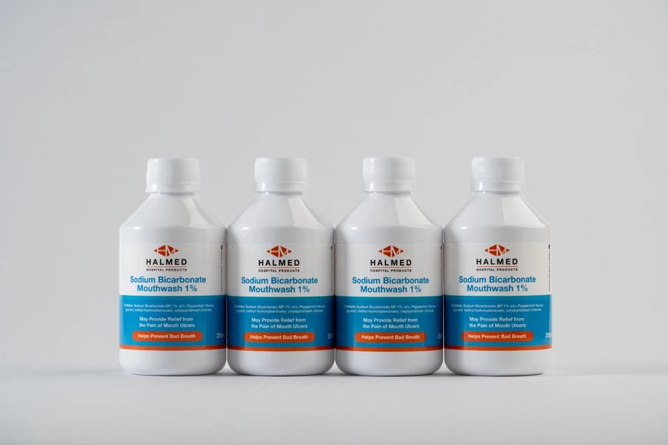 NEW Sodium Bicarbonate Mouthwash 1% 500ml x 4 bottles NO ADDED ALCOHOL - image 4 of 4
