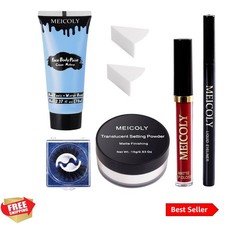 Sally Makeup Kit,Professional Sally Costume Corpse Bride Makeup,Light Blue Fa...