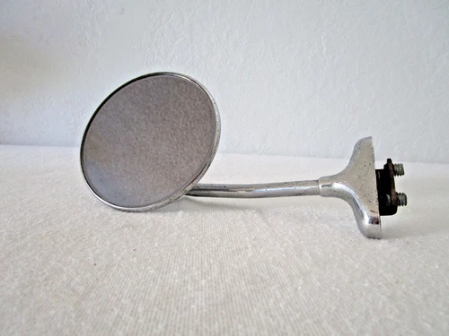 Antique Side View Mirror Clamp On 4" Round for Ford Model A Hot Rod