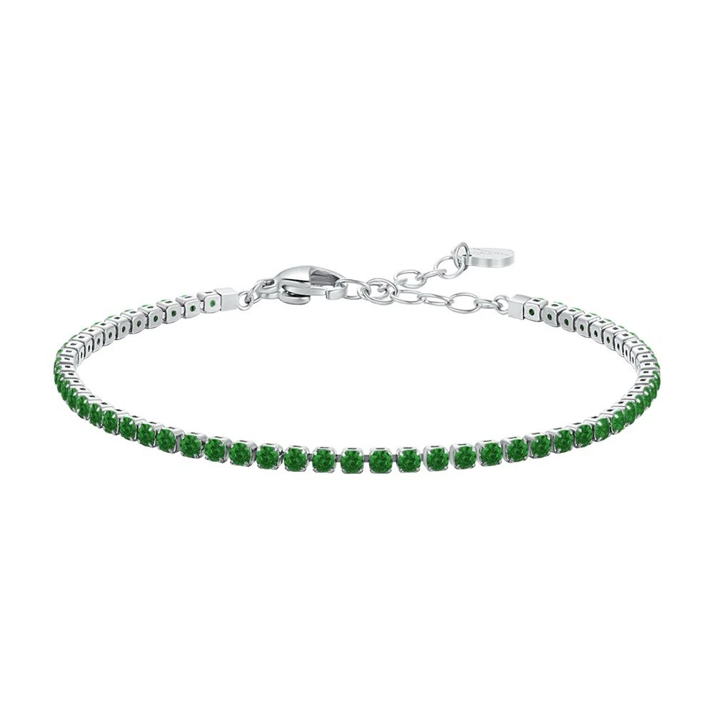 Ategazza Bracciale Donna In Corda Colorata Con Ciondolo Libellula In Argento – Lunghezza Regolabile 13-25 Cm (Verde)