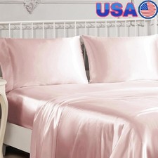 Silky Satin Pillowcase Set Soft Hair Skin Care Envelope Closure Luxury Bedding