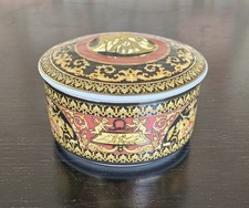 Deckeldose Rosenthal Porzellan Medusa in Rot Entwurf  Versace
