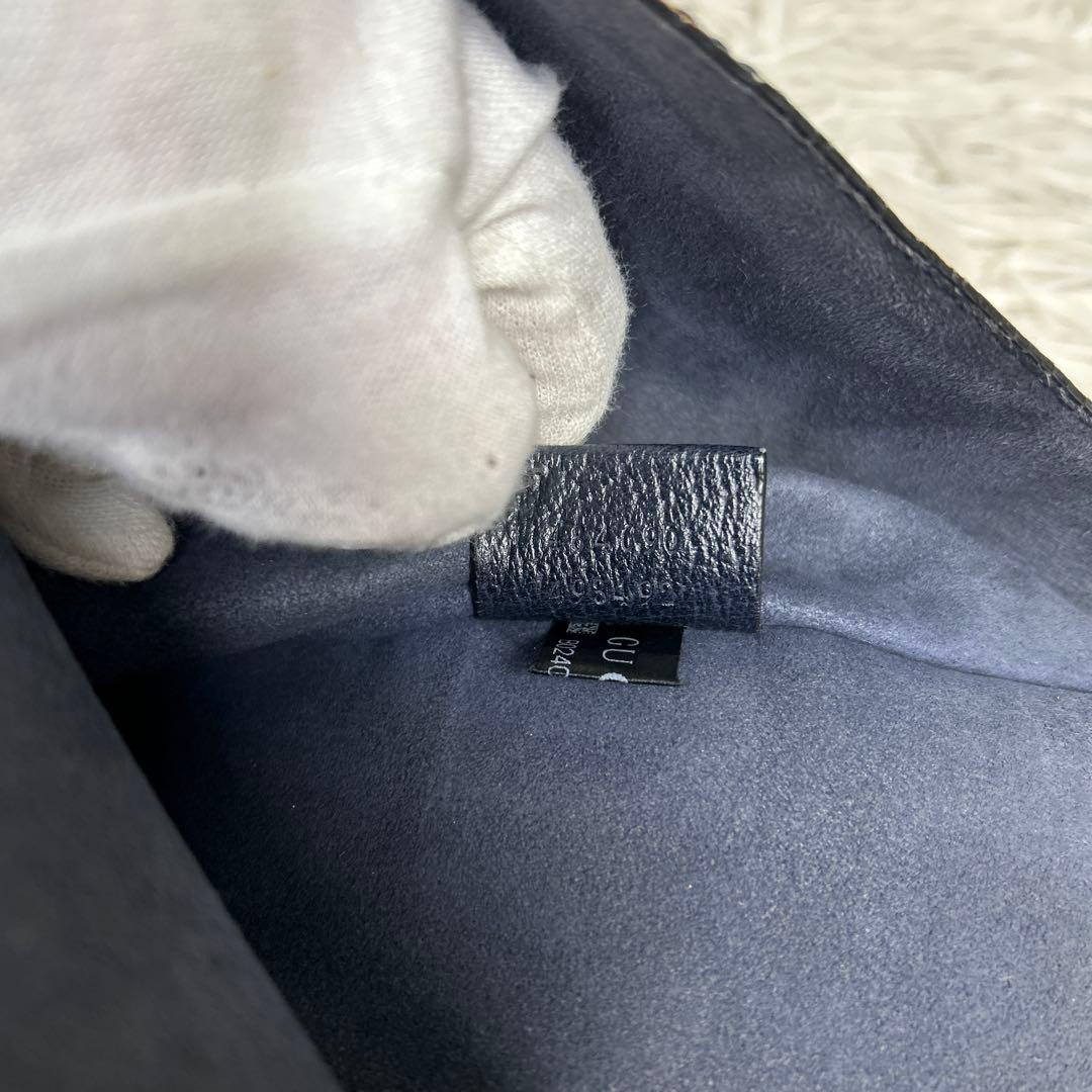 GUCCI Square G Tote Bag PVC Leather Black Large Capacity Authentic thumbnail 19