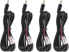4 Pcs Trail Camera Power Cord, 4.0X1.7Mm DC External Power Cable Compatible with