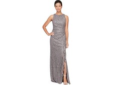 ALEX EVENINGS LONG SLEEVELESS PETITE MOTHER OF THE BRIDE DRESS 8196896-MOC-14