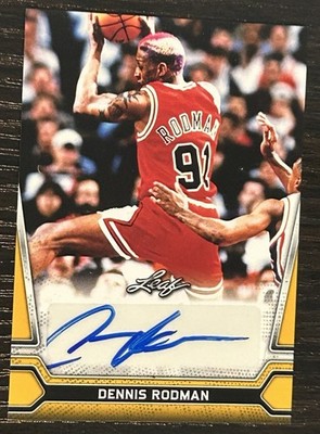2021 Leaf Gold Dennis Rodman #BA-DR1 Auto Autograph