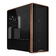 Lian Li LAN217X LANCOOL 217 Walnut Wood Mid Tower Computer Case w 5x FANs Black
