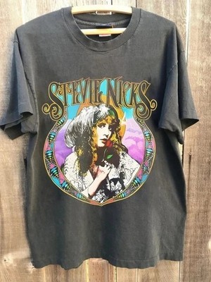 Stevie Nicks Art T-shirt, Vintage Stevie Nicks Tour Charcoal Shirt AN64240