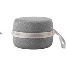 EVA Shockproof Storage Case for Earbuds Portable Round Zipper Bag 9x9x6 cm