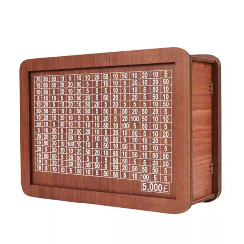Wooden Piggy Bank Cash Box Money Bank With Counter Money Saving Challenge Box - Picture 10 of 24