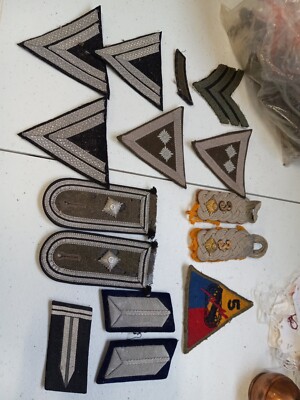 WW2 Original German Patches Forestry Colonel Shoulder Board Luftwaff SS ...
