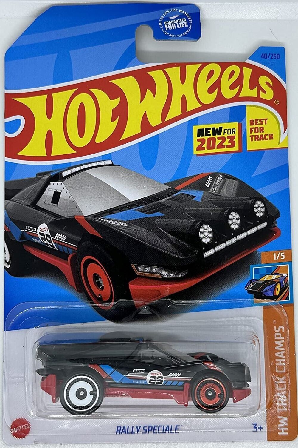 Hot Wheels - 2023 HW Track Champs 1/5 Rally Speciale 40/250 (BBHKG29)