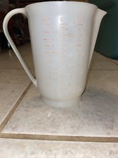 Vintage Eagle Plastic 4 Cups Measuring Cup Made in USA White Color