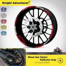 Para Suzuki DR650 DR 650 Motocicleta 12/16 piezas Media/Llanta Completa Rueda Calcomanía Adhesiva #2