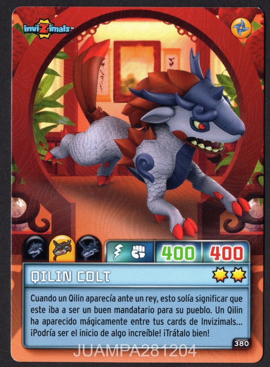 QILIN COLT #380 CROMO INVIZIMALS CRIATURAS SECRETAS 2023 PANINI | eBay
