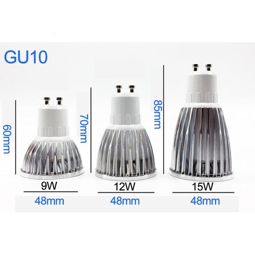 4/8x GU10 9W 15W LED Light Bulbs Spotlight Warm Cool White Downlight Lamp Globe - Picture 5 of 13
