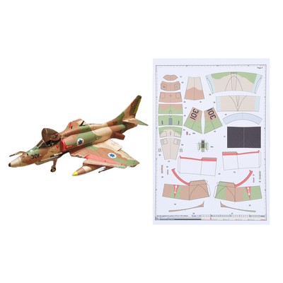 1/32 American A-4 Skyhawk Fighter Jet Paper Model r Plane Unassembled Collection
