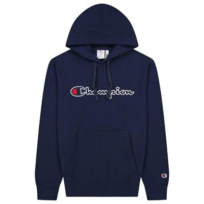CHAMPION MEN'S SCRIPT FLEECE SPELLOUT LOGO HOODIE