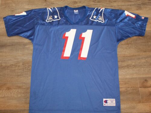 New England Patriots Drew Bledsoe NFL Football Jersey Champion 52 Vintage Team - Picture 2 of 6