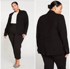 Universal Standard Megan Blazer In Black Sz 4xl Nwt