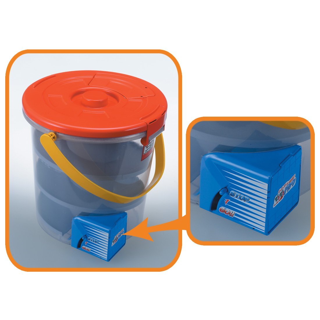 Takara Tomy Tomica Deru Deru Bucket Storage Bucket with Spiral