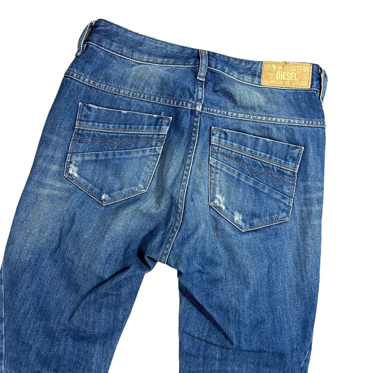 Diesel Fayza Women's Relaxed Boyfriend Low Waist Blue Denim Diesel Fayza Women's Relaxed Boyfriend Low Waist Blue Denim