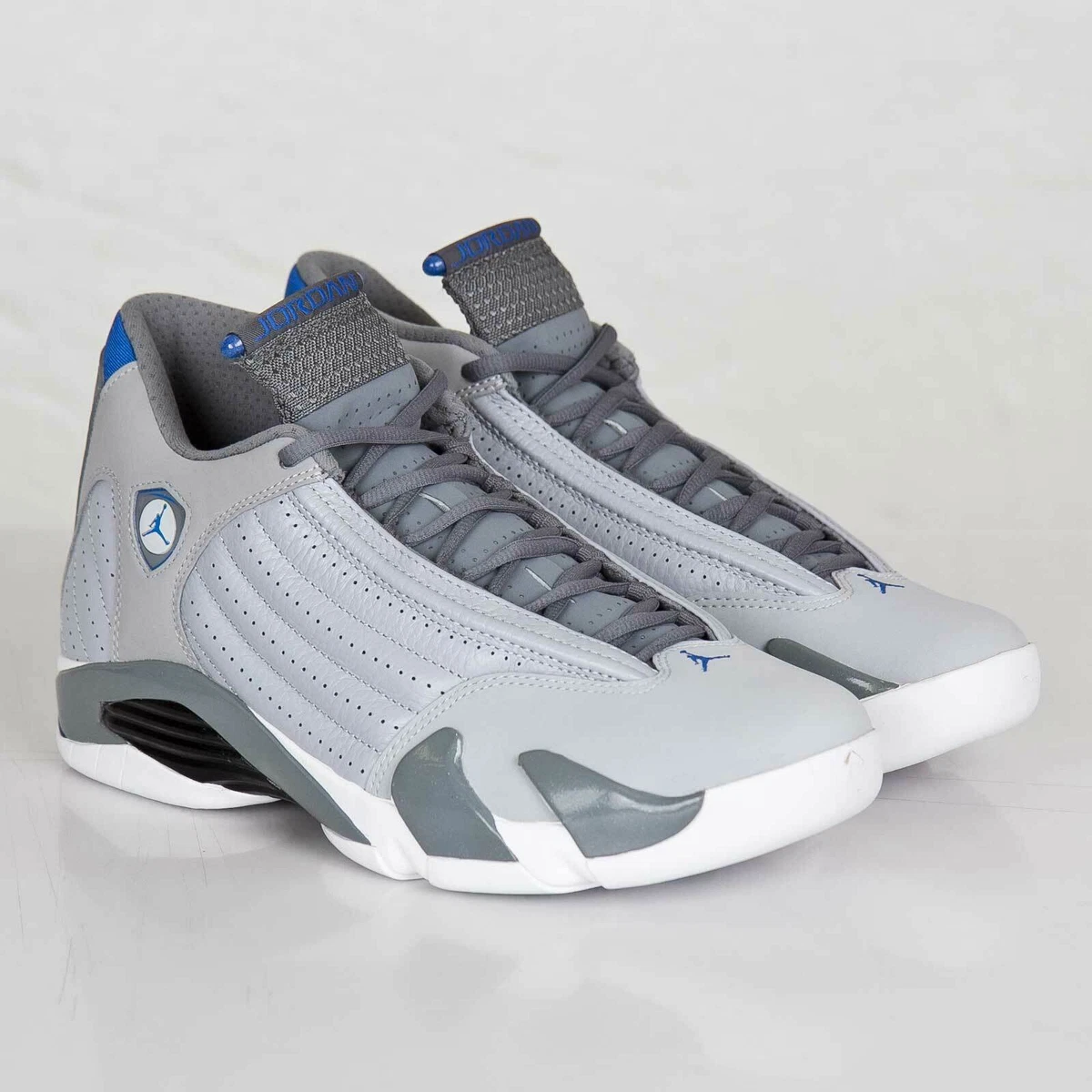 Air jordan 14 retro wolf grey sale