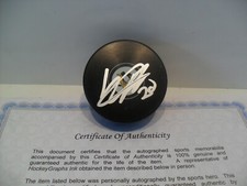 Kasper Bjorkqvist Autographed Signed Pittsburgh Penguins Puck COA CLEARANCE