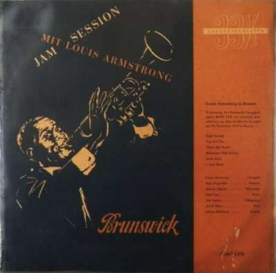 Louis Armstrong - Jam Session Mit Louis Armstr 10'' Mono Vinyl Sch