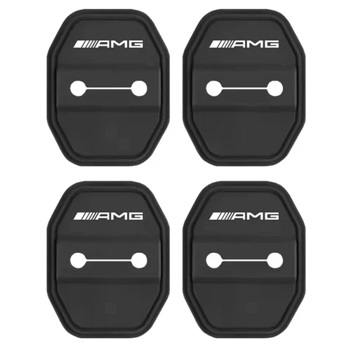 4PCS CAR DOOR LOCK COVER ANTI RUST. MERCEDES AMG A B C E S CLASS GLC GLE GLA GLB - Foto 29 di 30
