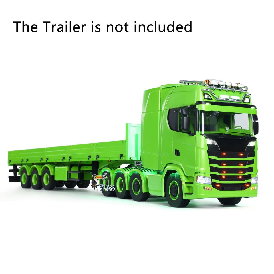 ST8 Radio Metal Chassis 1:14 8*8 RC Tractor Truck 770S RTR Lorry Car Sound Smoke - Image 4 of 4