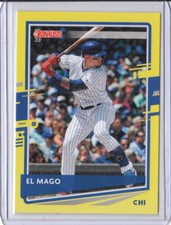 2020 Donruss Yellow Variation Parallel #90 Javier Baez - Chicago Cubs