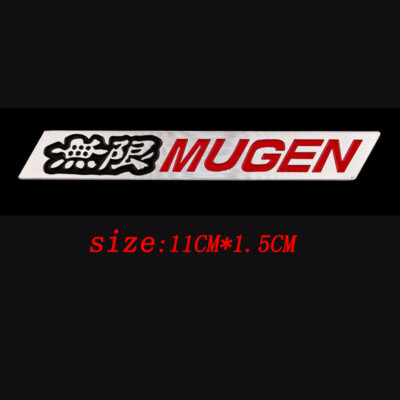 Car Emblem 3D MUGEN Trunk Spoiler Lip Emblem Badge - Neo-Chrome - Foto 10