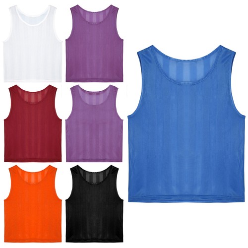 Unisex Kids Shirt Muscle Tank Top Boys Vest Hollow Out Workout Mesh Activewear - Picture 3 of 54