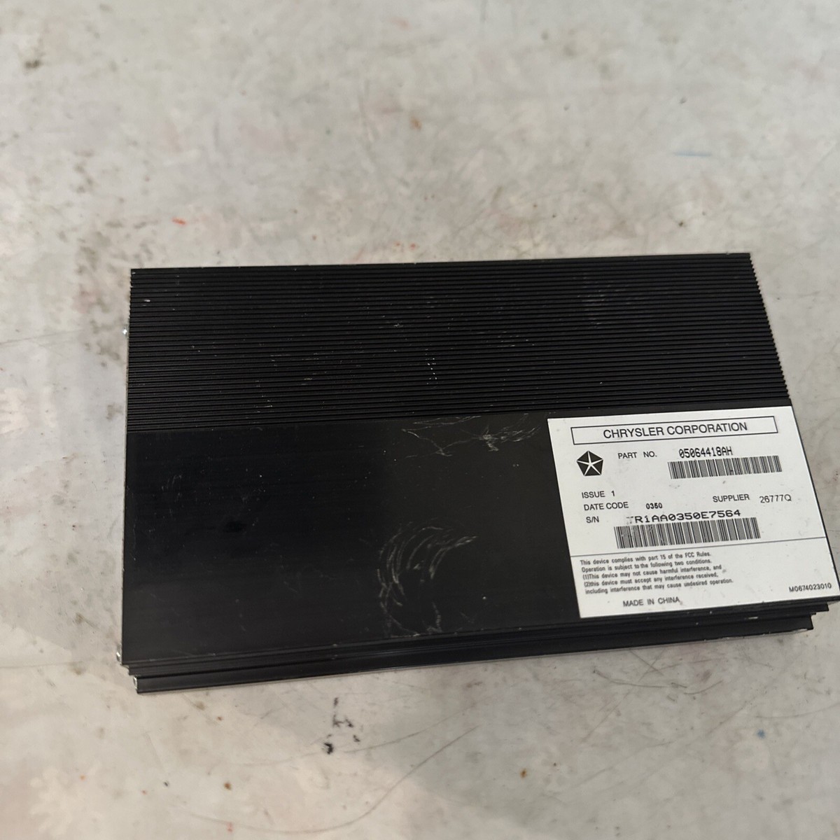 2010 DODGE RAM 1500 RADIO AUDIO AMP AMPLIFIER OEM 05064418AH | eBay