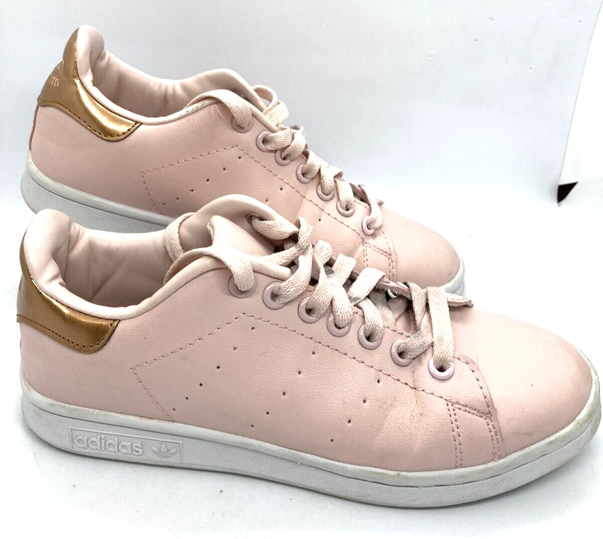 Adidas Originals Stan Smith Shoes Men 5 / Women 7 Ice Pink W/ Rose Gold  Sneaker