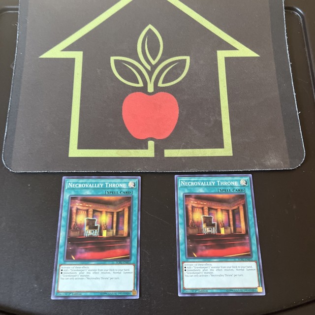 3X NECROVALLEY THRONE SOFU-EN055 * SUPER RARE 1ère ÉDITION * LP