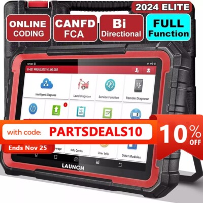 LAUNCH X431 PRO ELITE V + PRO 5 Car OBD2 Scanner Diagnostic Tools ECU ...
