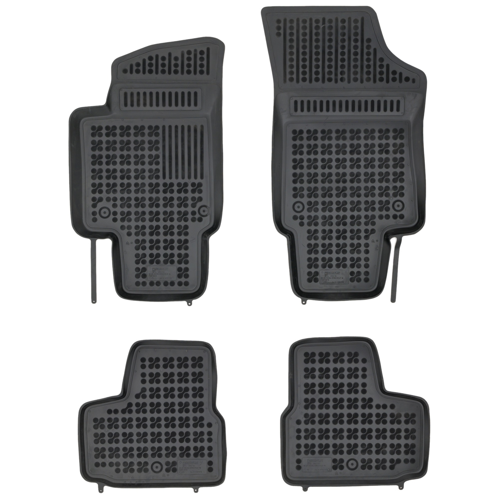 Tapis de sol Skoda Citigo caoutchouc Rezaw-Plast à bords hauts imperméables