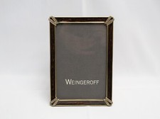 Weingeroff Todd Wood Brown Enamel Frame 4.5" x 6.5" Swarovski, Hand Made in USA