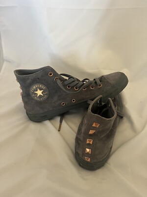 Grey Converse Limited Edition Rose Gold All Star Converse High Top
